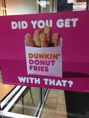 Hmmmm. Donut fries???