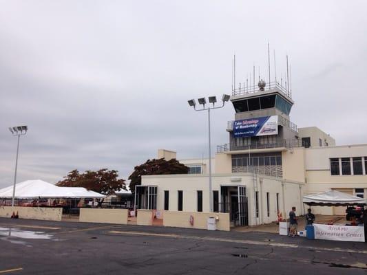 The airport is bustling for its annual air show.