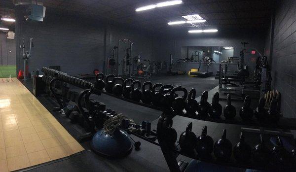 Academy's state of the art weight room