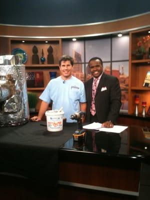 Jim Peatman on News Channel 5, speaking about easy ways to conserve energy and save money.