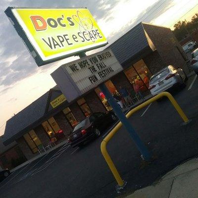 DocsVapeEscape before closing on a beautiful evening in Cookeville Tennessee