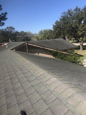 Before pictured. 30 years dimensional shingles.210 4451087 call for a free inspection.