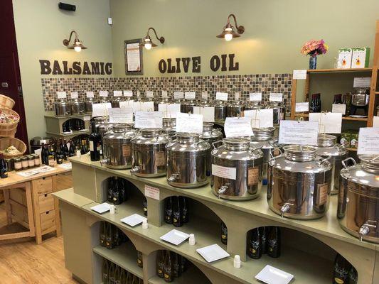 Great olive oils and balsamic vinegars! Over 50 to choose from