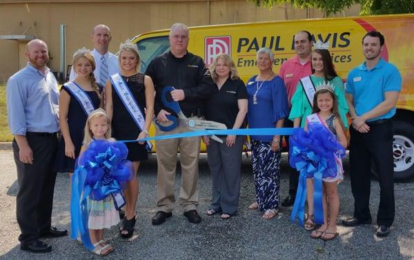 Ribbon cutting at the Enterprise Chamber of Commerce.