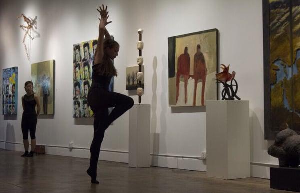 Interpretive dance by Ballet Memphis. Jay Etkin Gallery in Cooper Young.