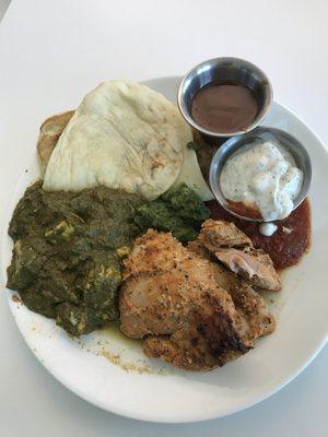 Saag Paneer & Tandoori Chicken