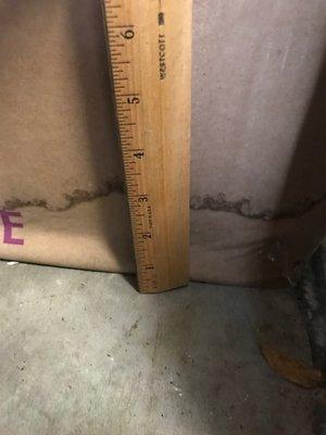 Water damage from Public Storage "Under Air" unit