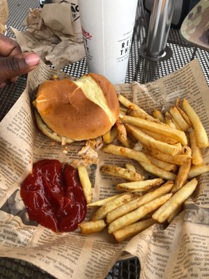 Carolina burger and frys