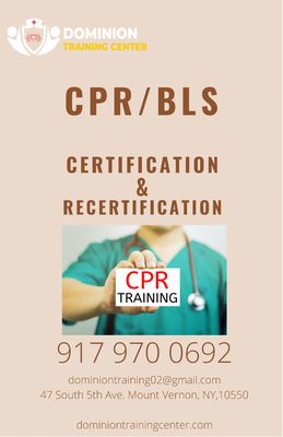 Save a life by having BLS/CPR training!