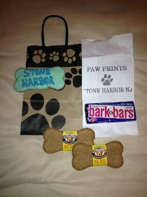 A few treats I brought back go my Bailey!