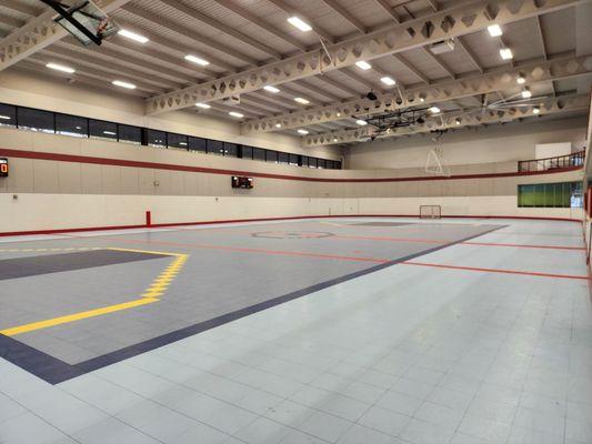 Sport court hockey rink