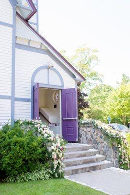 Church doors/garland