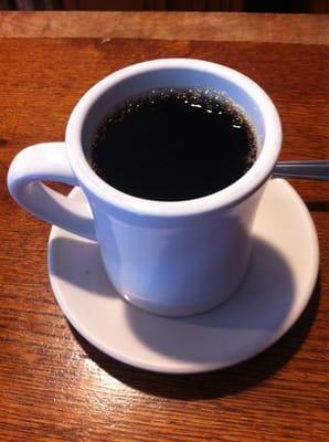 The coffee at in Columbian restaurant is worth the trip