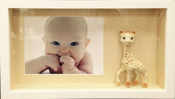 Baby memories custom shadowbox framed.