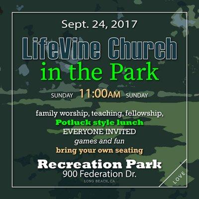 You are INVITED!  Sunday, Sept. 24, 2017. Recreation Park, 7th Street & Federation Dr. in Long Beach, CA.