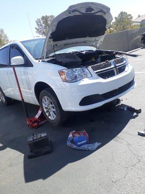 2013 dodge grand caravan transmission filter service.