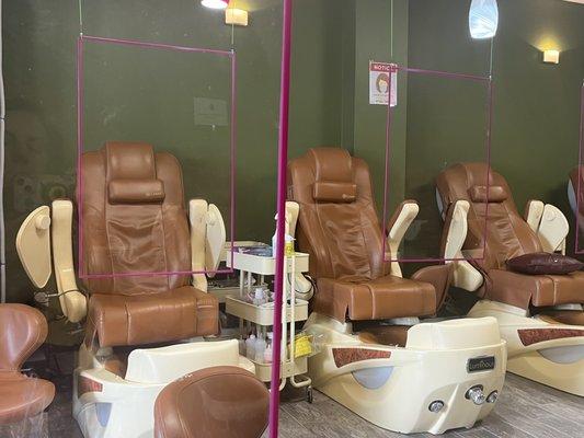 Pedicure area