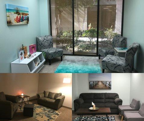 Create a custom setup for you & your clients. Reserve space by the hour here: Reserve space by the hour: CoastalPsychotherapy.org/yelp