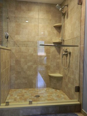 Stall shower installation