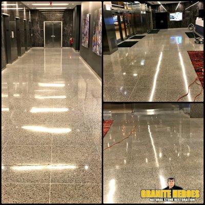 Granite Lobby Floor Restoration