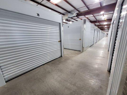 Air Cooled storage. Brand new constructed units with roll-up doors.