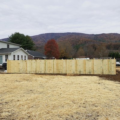 Wood fence