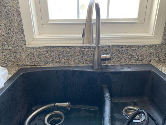 After faucet replacement