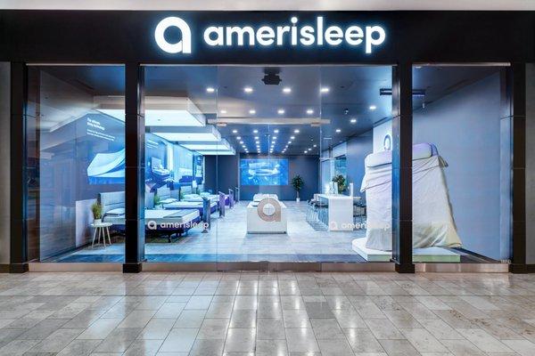 Storefront of Amerisleep's Friendswood location at Baybrook Mall