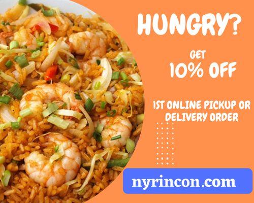 Get 10% Off 1st Online Delivery or Pickup Order.