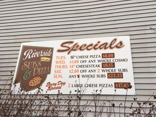 Specials 3/31/17