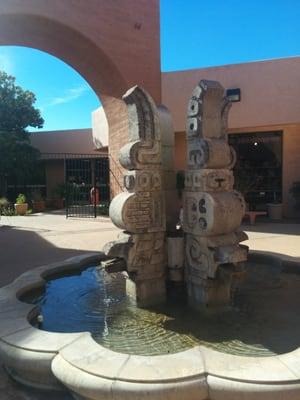 The Courtyard with awesome fountain sculpture.