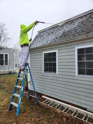 Pressure washing