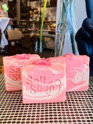 Rose Vanilla Goats Milk Soap made with Shea Butter