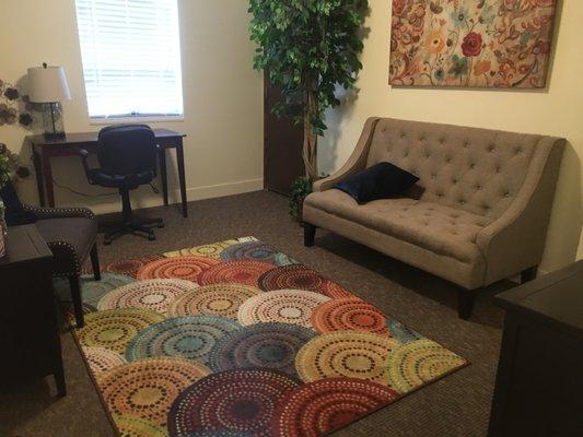 One of our cozy therapy settings