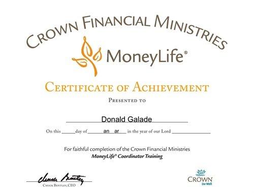 Crown Financial Ministries Certified Trainer