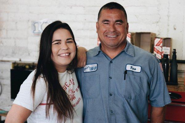 Tino with his daughter, Allie.