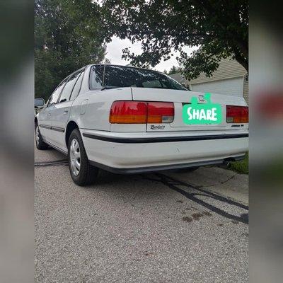 1992 Honda Accord bumper minor paint correction