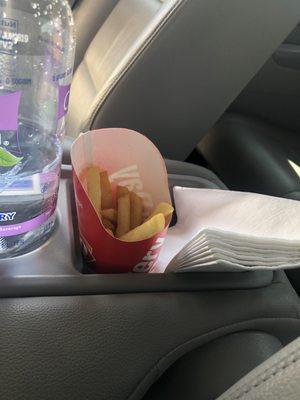 Yup!! Look how many fries we got In this one after we flipped it over!