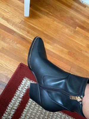 Leather booties