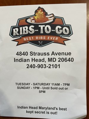 Ribs To Go