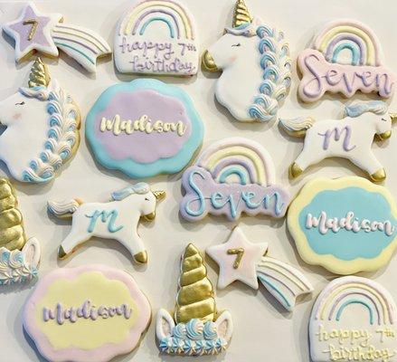 Unicorn Custom Cookies