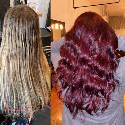 Before and after by Amy, 707-718-4765 for an appointment