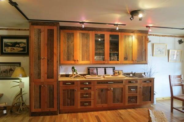 We build and install custom cabinets