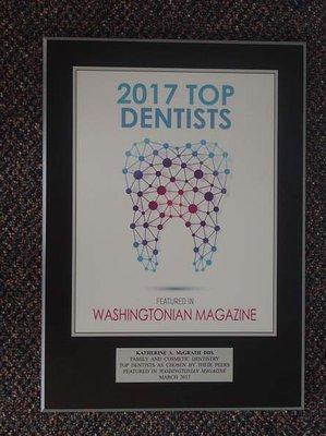 2017 Top Dentists Washingtonian Magazine