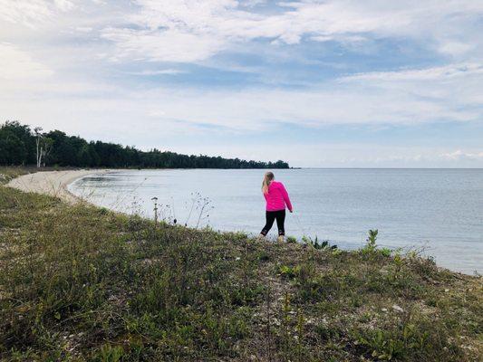 Skipping rocks on Plum Island!