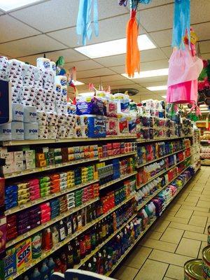 Soaps and detergent aisle