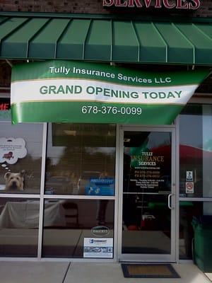 Our Grand Opening Banner!