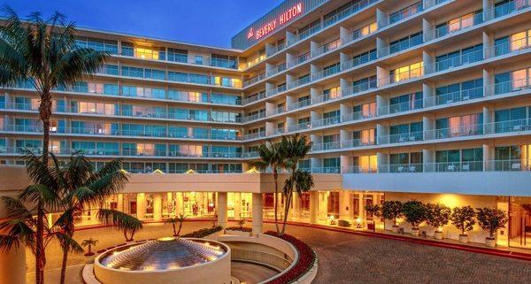 The beautiful and iconic Beverly Hilton Hotel