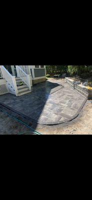 Masonry/concrete services Paver patio and retaining wall installation