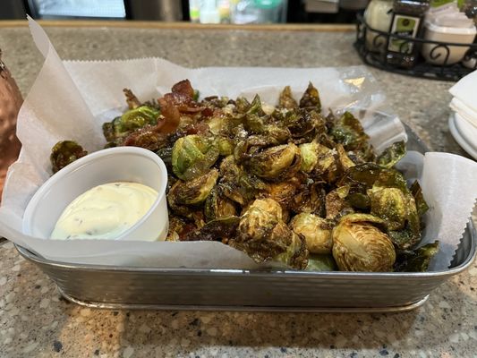 Crispy fried brussel sprouts